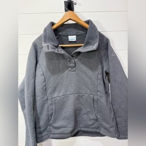 Columbia Blue Gray Fleece Pullover
